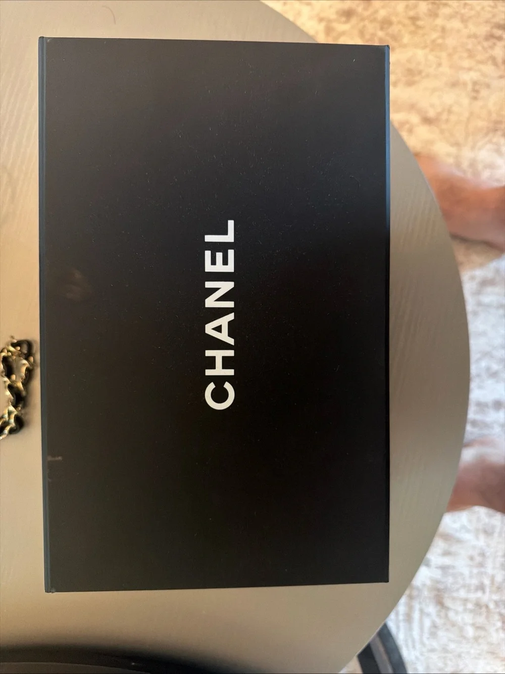 CHANEL Black Quilted Shoulder Bag with silver Hardware